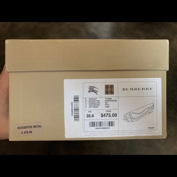 Burberry quilted patent leather flats - Picture 6 of 7